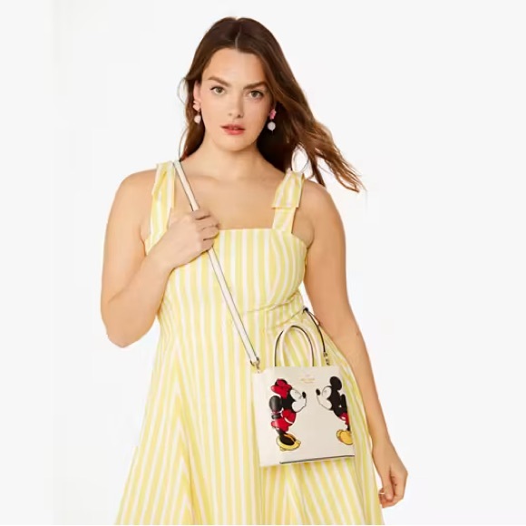 SOLD NWT Kate Spade White Mickey and Minnie Mouse Bag - Picture 2 of 9